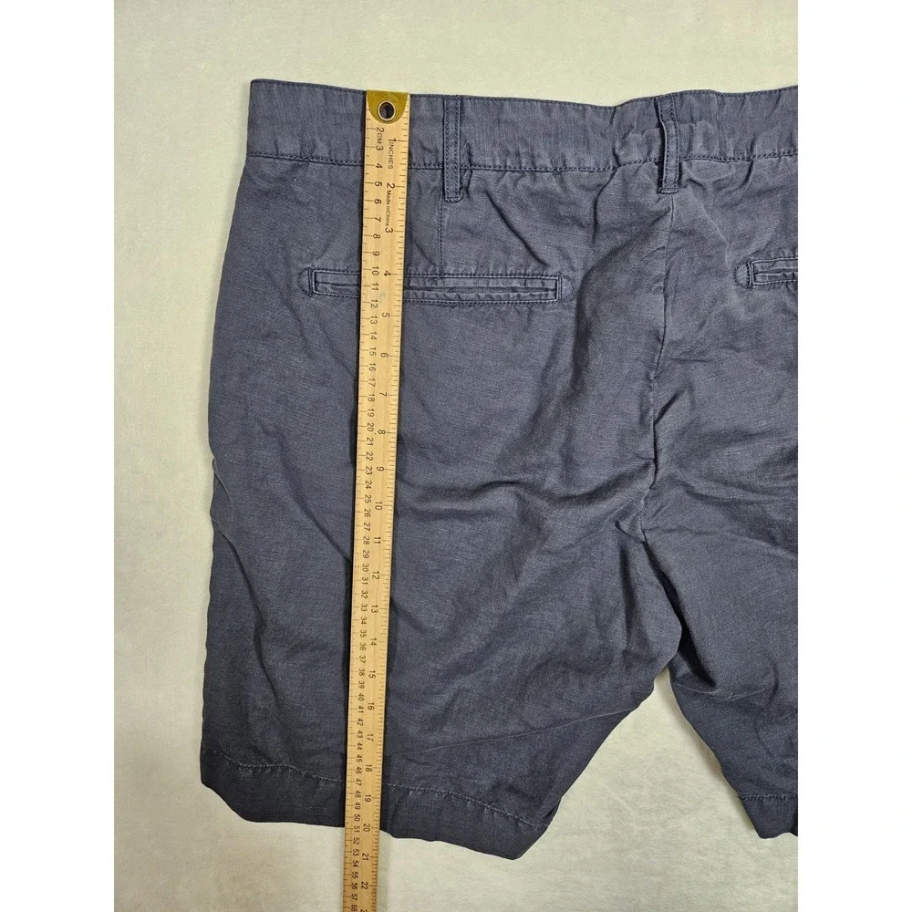 Faherty Men's All Day Shorts Blue Size 38 Pockets Dri Fit Linen Blend